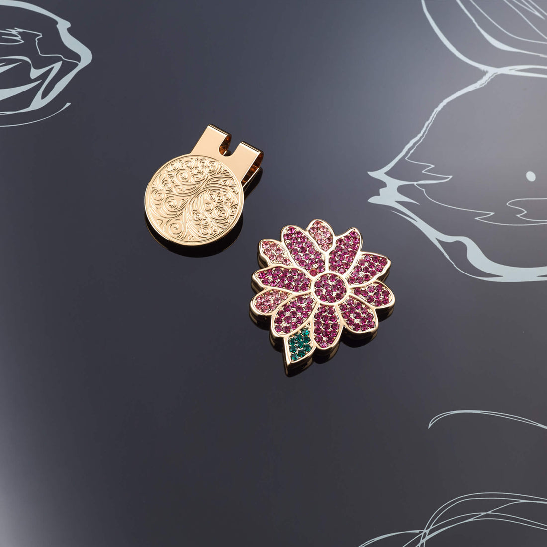AutoFlex Premium Flower Ball Marker With Gift Box